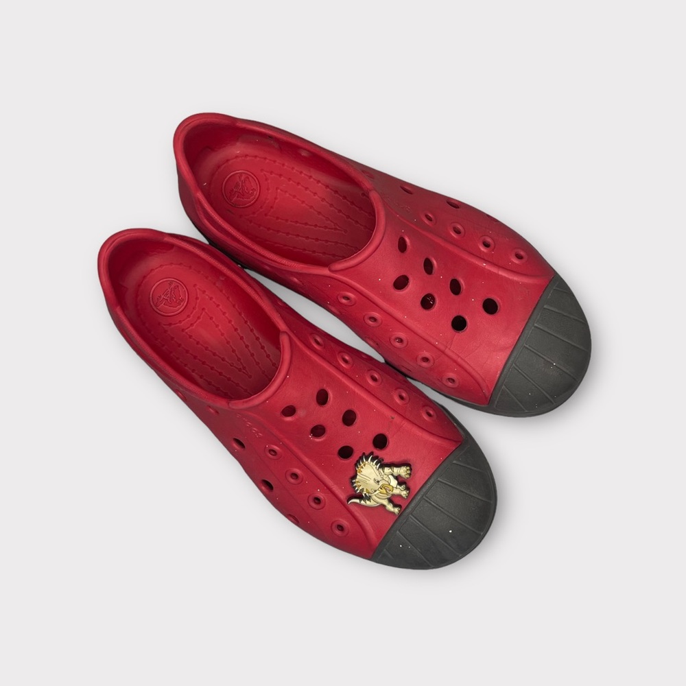 Crocs Red Bump It Slip On Shoes